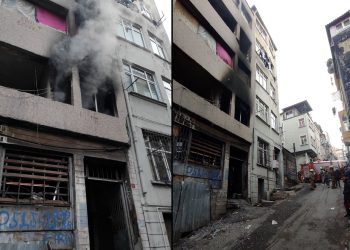 Beyoğlu’nda yangın: 2 kişi yaralandı
