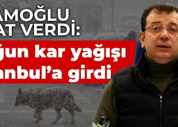 İmamoğlu, saat verdi: Yoğun kar yağışı İstanbul’un tamamımda etkili olacak